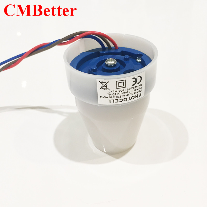 Outdoor Intelligent waterproof 220v light photo control sensor switch automatic photocell switch for lamps: 10A 1