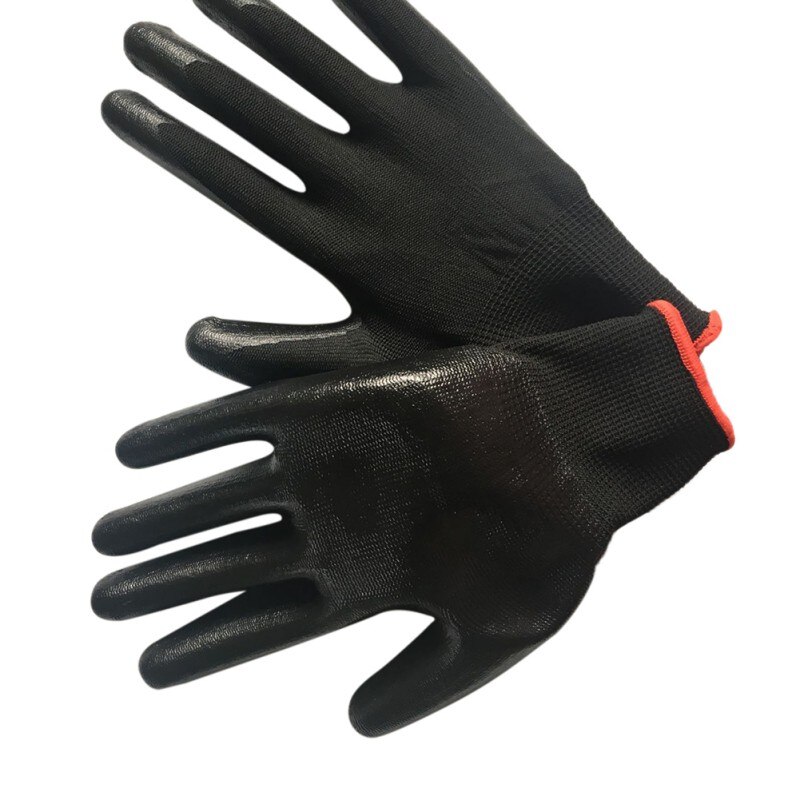 Neue Nylon arbeitsschutzhandschuhe Schwarz öl rutschfeste tragen Anti-schneiden arbeitshandschuhe