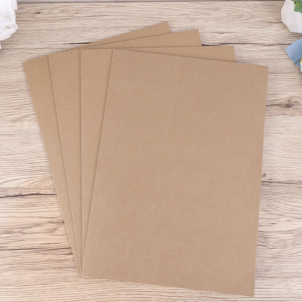 20pcs A4 Kraft Paper Presentation Folder Project File Document Folder Office Accessories (Kraft Paper)