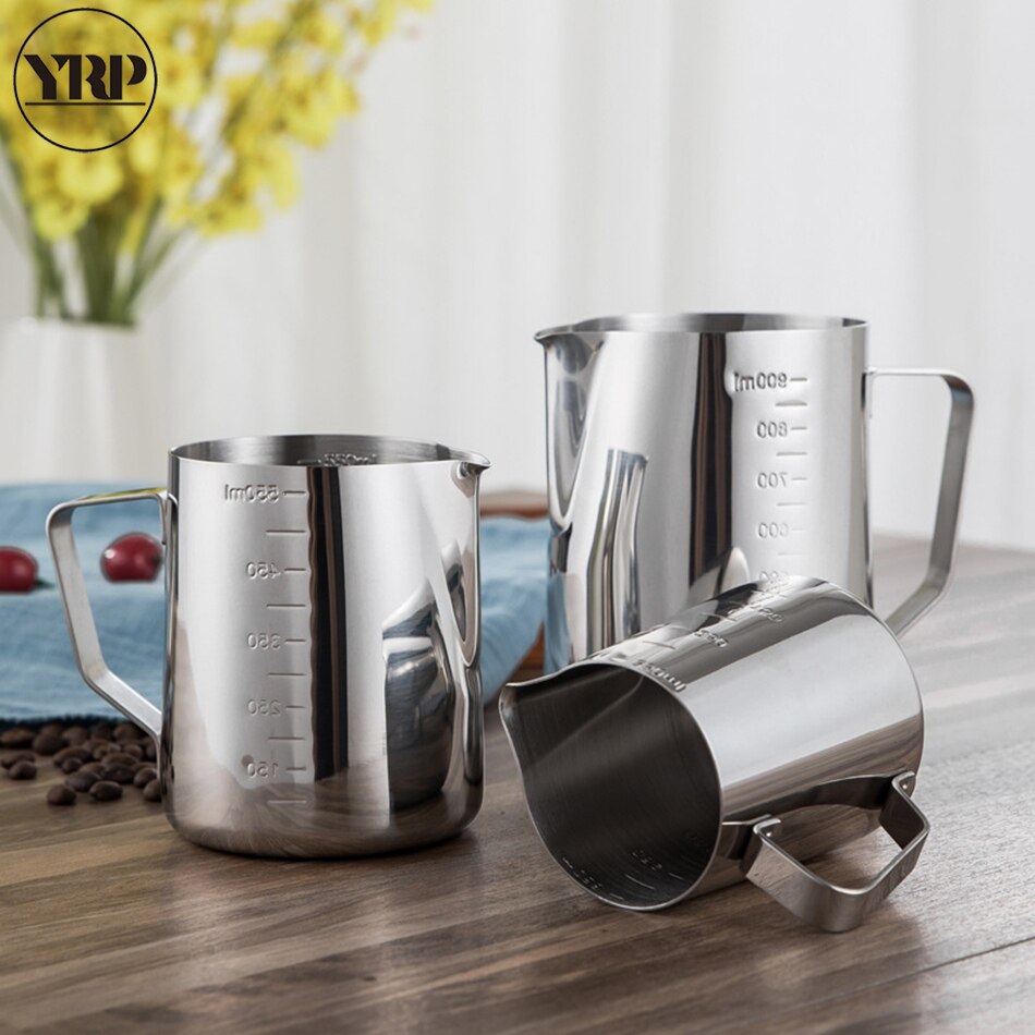 Yrp Rvs Melkopschuimer Kannen Espresso Koffie Mokken Barista Tools Cappuccino Kopjes Craft Latte Pot Keuken Accessoires