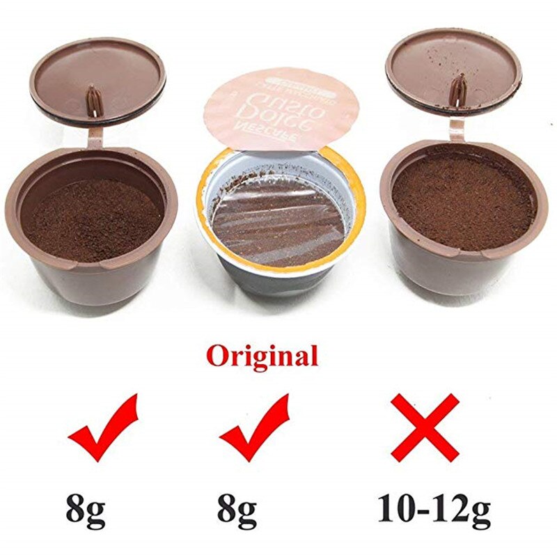 Reusable Refillable Capsules Pods for Nescafe Dolce Gusto Machines Maker Coffee Capsule Pod Cup Cafeteira Coffee caps