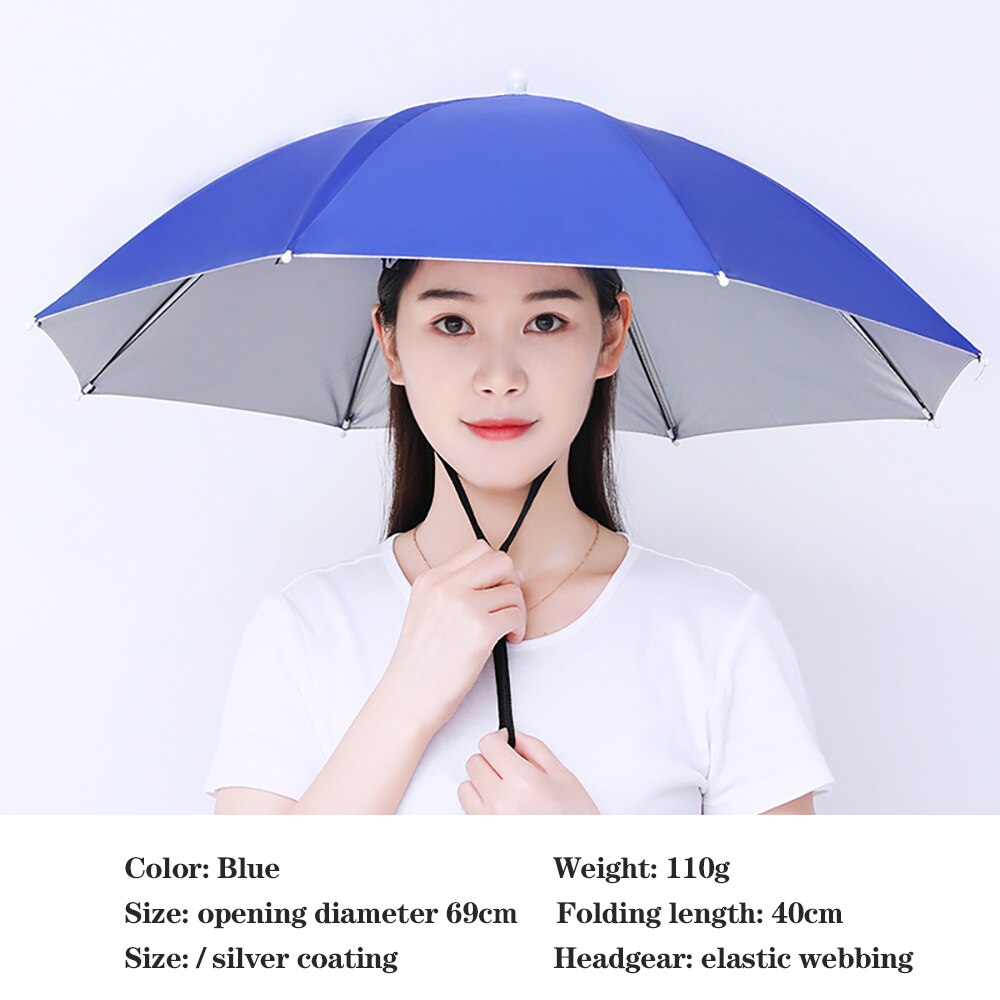 Fishman Paraplu Vis Hoed Grote Paraplu Cap Bamboe Paraplu Cap Hoofd Gemonteerde Zon-Proof Top Vissen Thee Plukken en Landbouw: Type 5