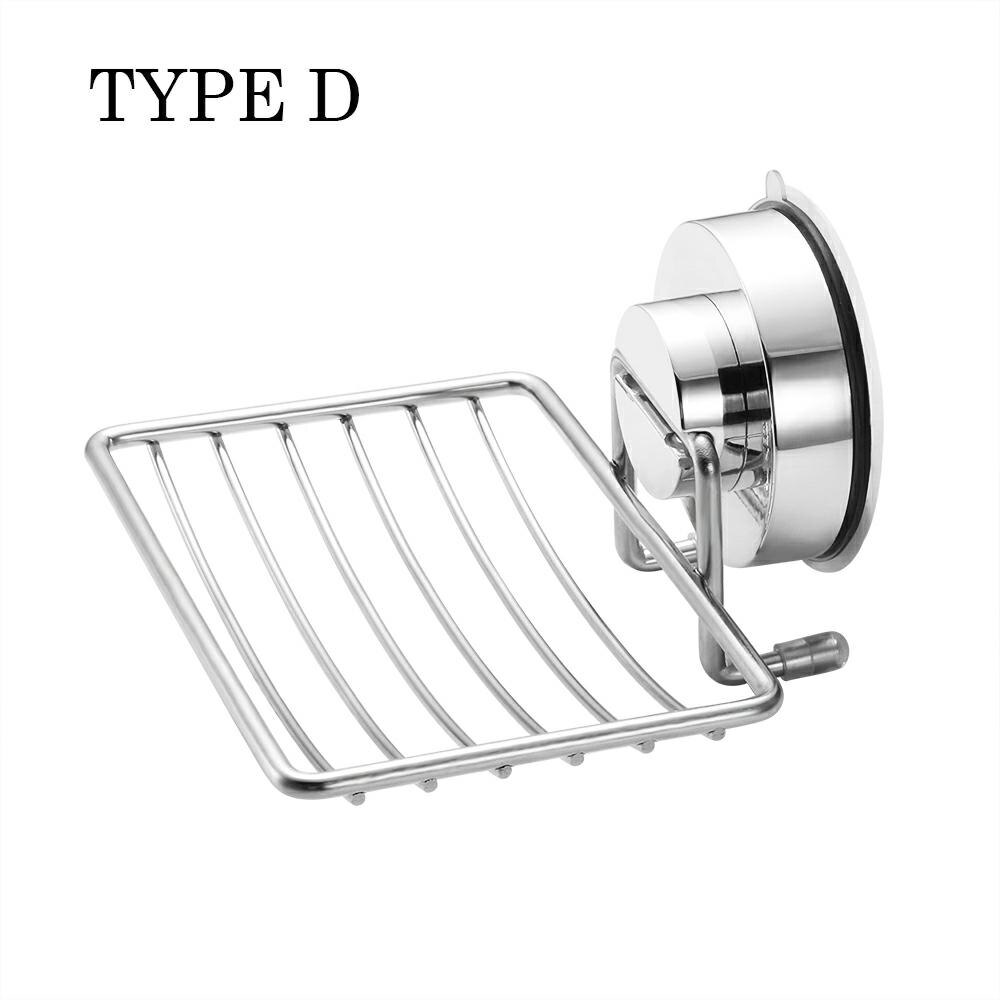 Stainless Steel No Drilling Bathroom Shelf Qrganizer Corner Shelf Caddy Bathroom Plastic Corner Shelf Shower Storage Wall Holder: type D
