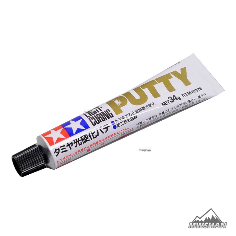 Tamiya 87076 lyshærdende spartelmasse til plastmodelsæt værktøj hobby-diy