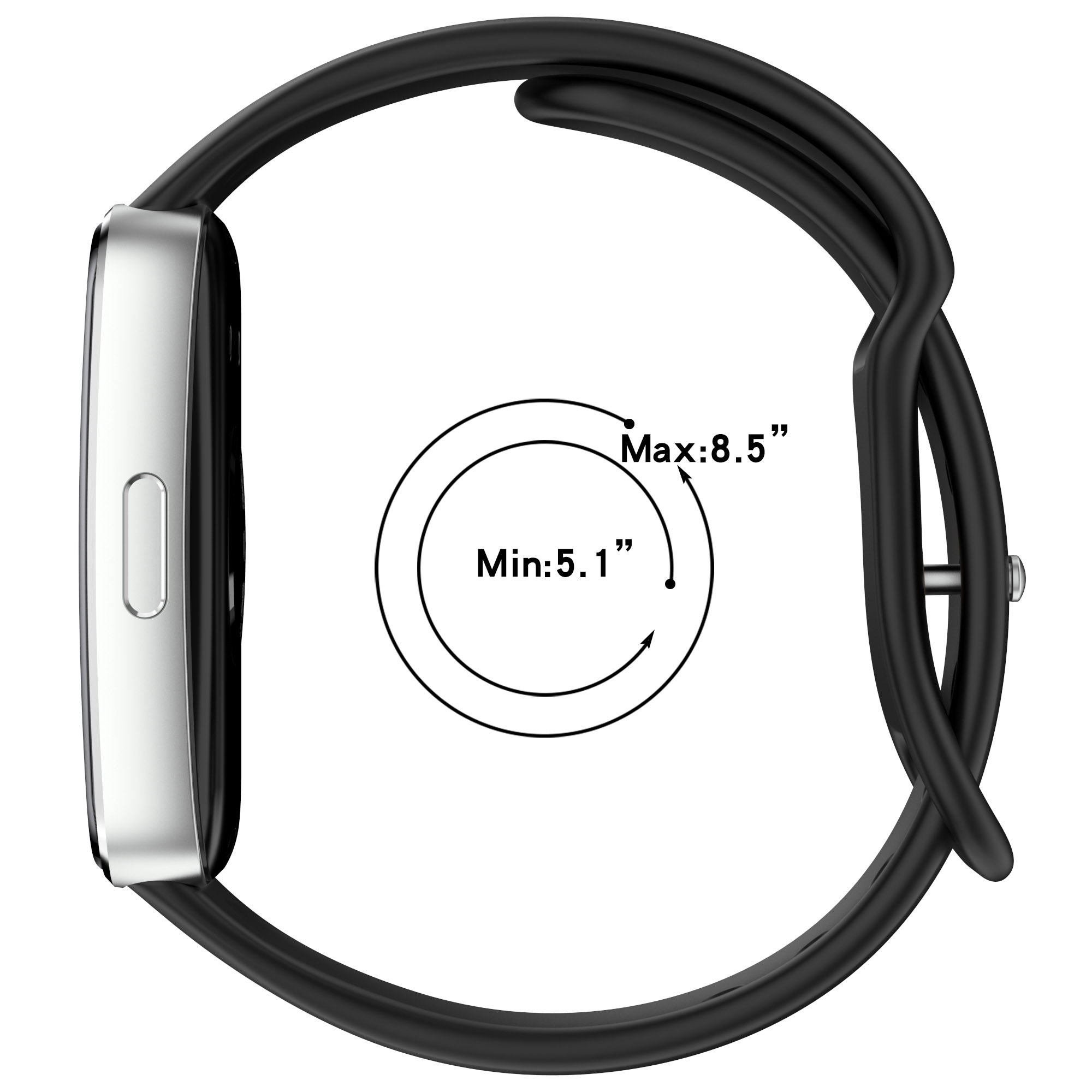 Silikonirannekkeet huawei band 10/9/8/ nfc-kellonrannekkeen lisävarusteet vaihtovyö urheilu pulseira correa huawei band 10 -ranneke