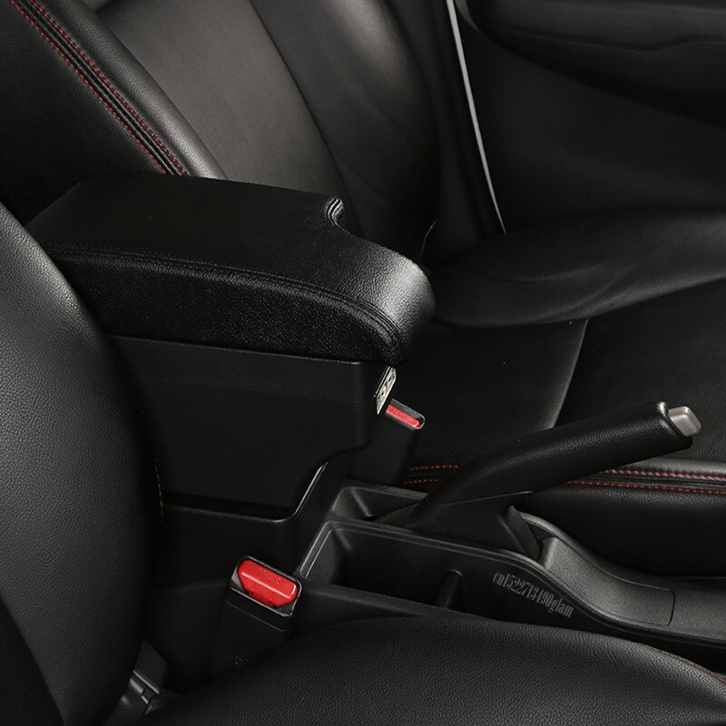 Voor toyota urban cruiser armsteun box universele auto middenconsole modificatie accessoires dubbel verhoogd met usb