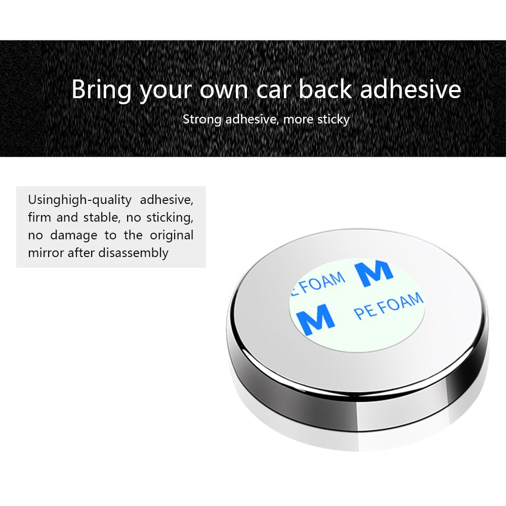 360 grados pulsador giratorio espejo retrovisor redondo retrovisor reverso asistencia convexa espejo de punto ciego accesorios de automóvil