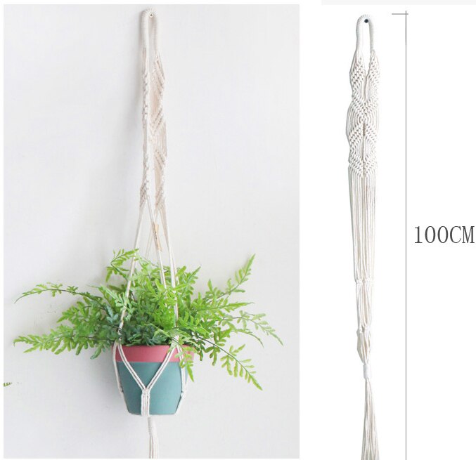 100%  håndlavede linnedpotteskuffer til blomsterpotte 100%  håndlavede linnetov plantebøjler: Btg 1002