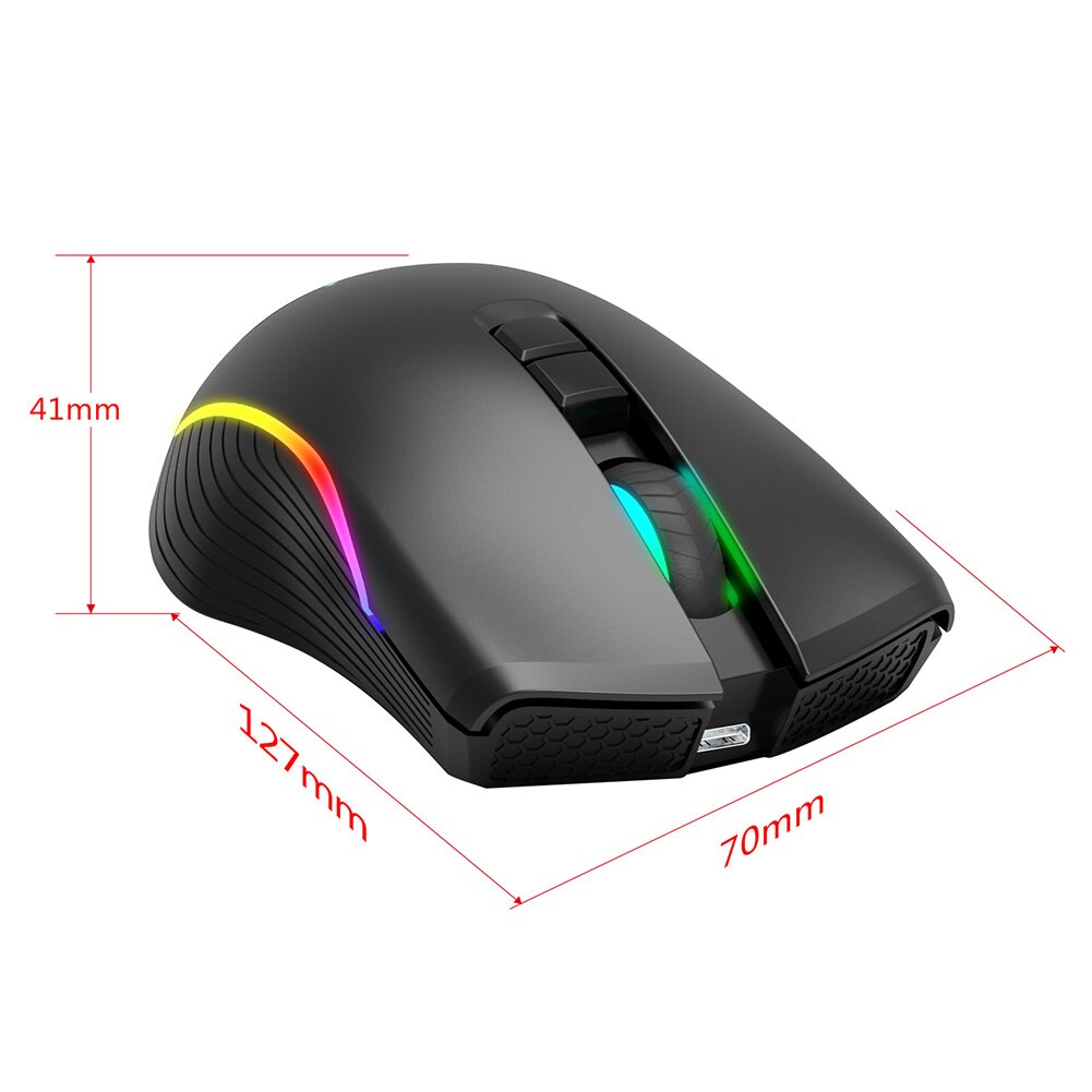 Gaming USB Receiver Optical Mouse Mice Rechargeable 2.4GHz T26 Wireless Office Caring Computer Supplies for PC