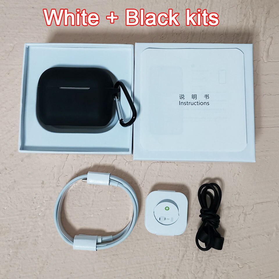 1:1 ANC i990000 Plus TWS Wirelesss Bluetooth Kopfhörer Noise cancelling & Transparenz Ohrhörer Super Bass PK i9000 i900000 Pro: White Blackcase