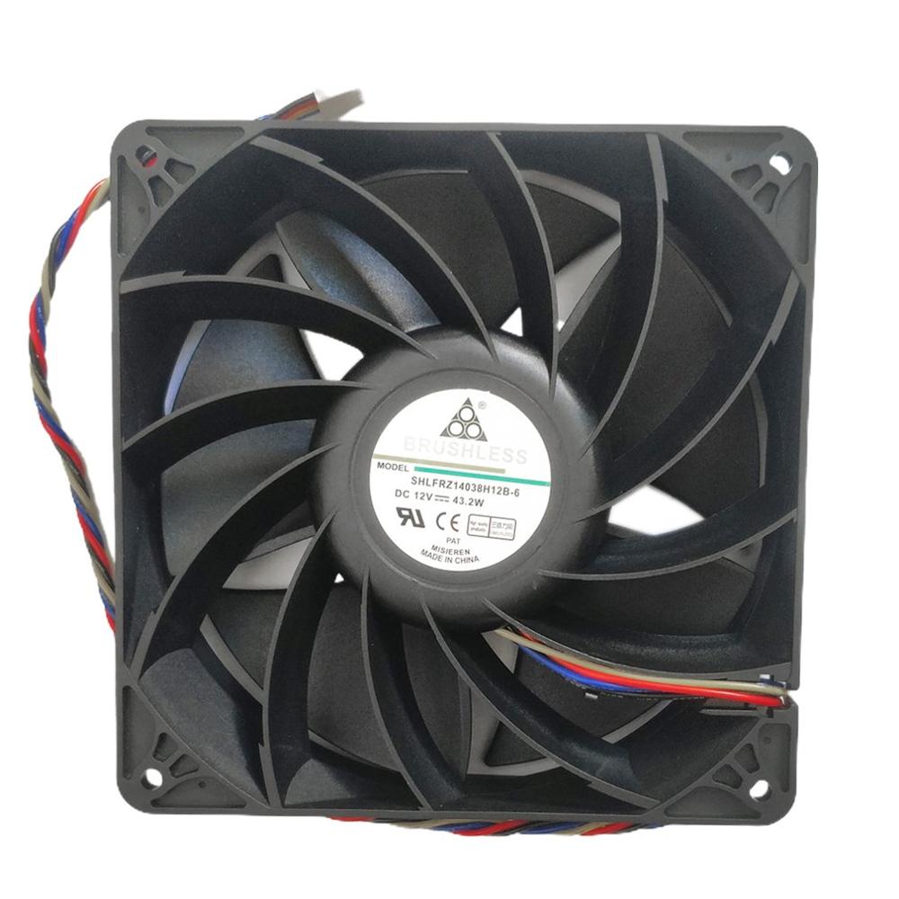 High Speed Metal Cooling Fan 14cm 12v 43.2w Large Air Volume E9 E10 Pwm Cooling Fan Efficient Radiator