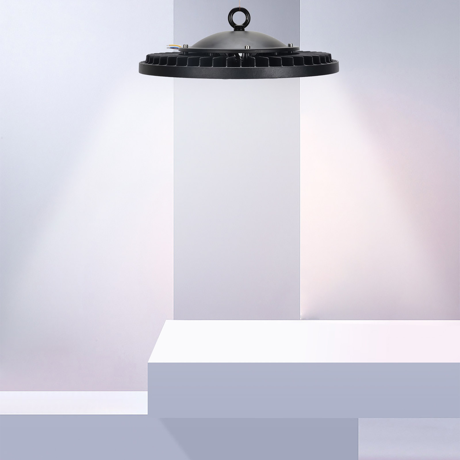 Led High Bay Light UFO Lamp 100W 150W 200W Waterproof Industrial Lighting Garage Warehouse Market Ceiling 220V