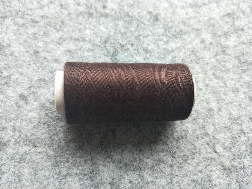 Multicolor bieden selecteren familie kosten naaigaren naaimachine draad hand naaigaren schoothoek 100 yard 1pcs: coffee