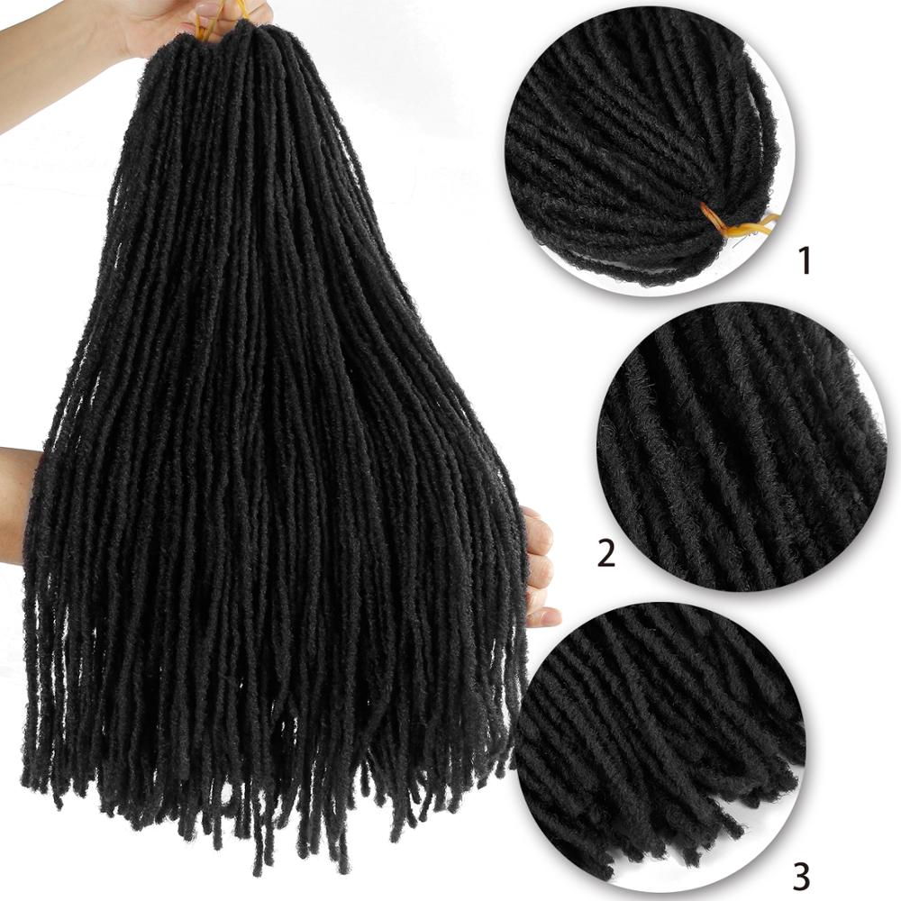 Braids Slender Straight Goddess Faux Locs Crochet Hair Synthetic Sister Locs Crochet Hair Braids Synthetic Braiding