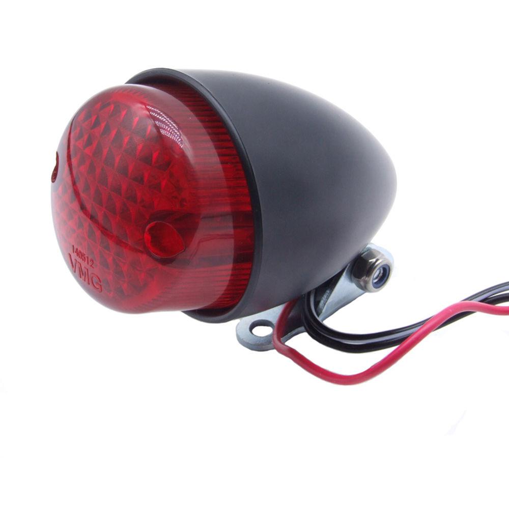 Motorfiets Achterlicht Led Retro Metalen Achter Remlicht Voor Harley Cruise Prins Auto Omgebouwd Achter Achterlicht Motorfiets Accessor