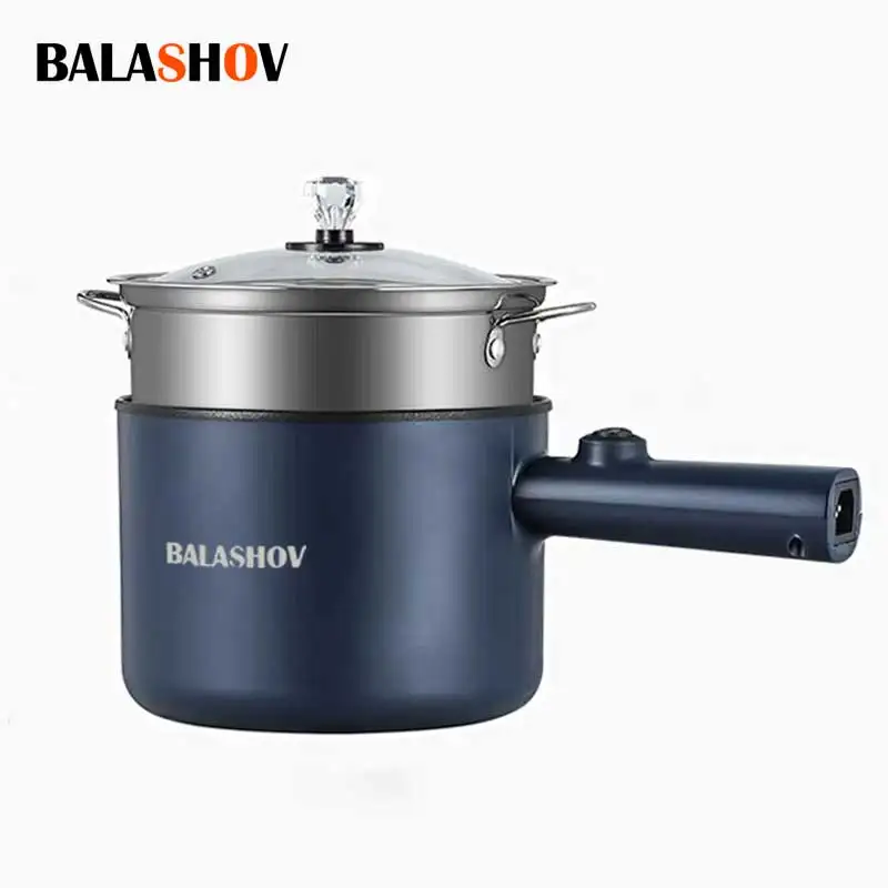 Mini Electric Cooker Multi-Function All-In-One Pot Single Double Layer Household Noodle Cooker Non-Stick Pot Kitchen Tool
