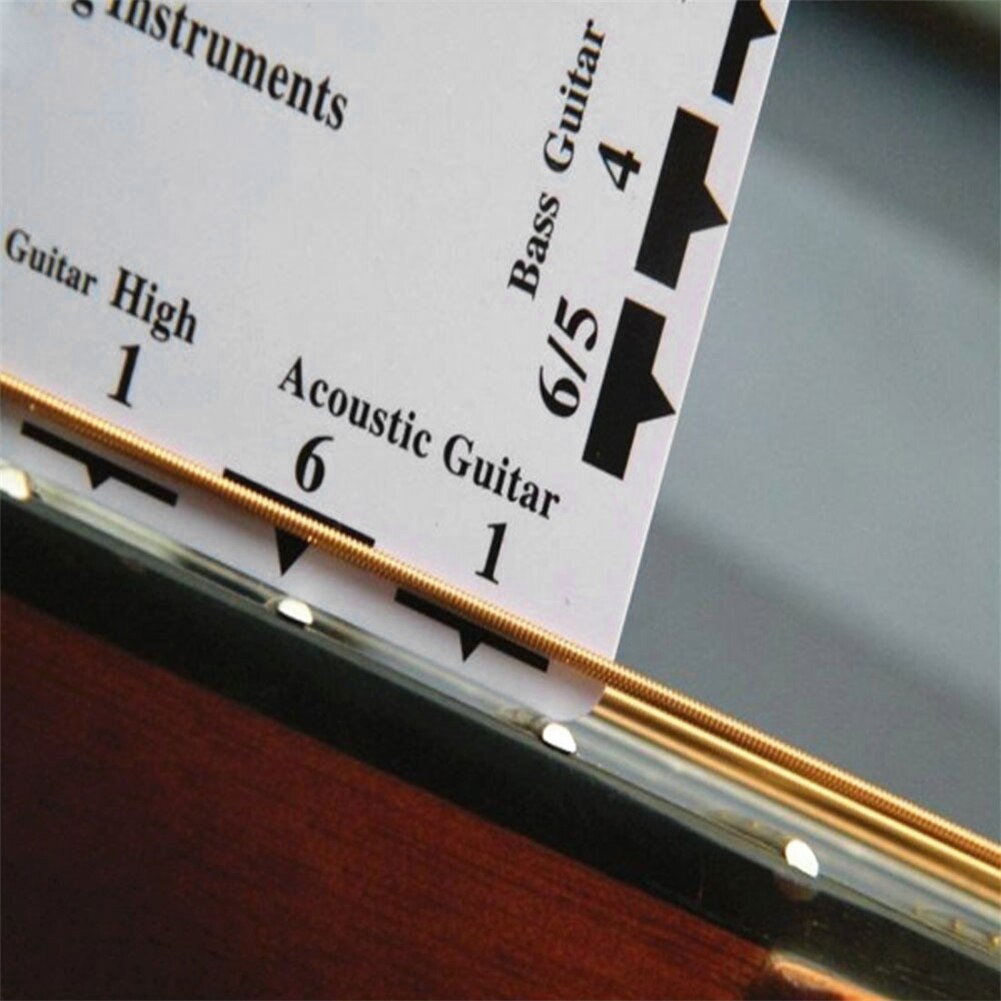 Fritz Ruler Guitar String Action Gauge String Pitch Ruler Card Luthier Tool for String Instruments