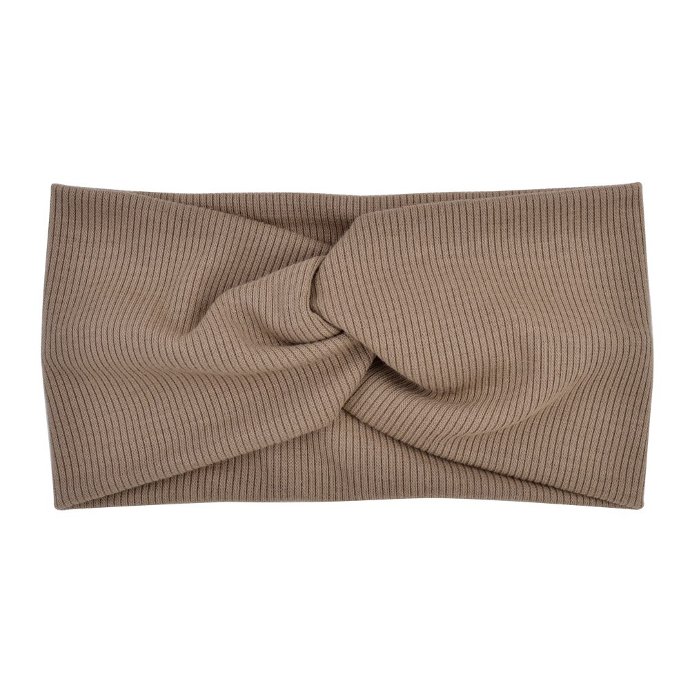 Bandeau Turban en coton pour femmes, couleur unie, bandeau à nœud pour filles, accessoires pour cheveux, bandeau élastique torsadé pour femmes: 1