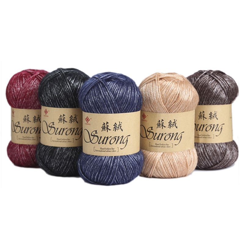 Worsted 100g/ball DIY Blended Thick Yak Yarn Soft Baby Milk Cotton Yarn DIY Weaving Hand Knitting Crochet Thread JM001