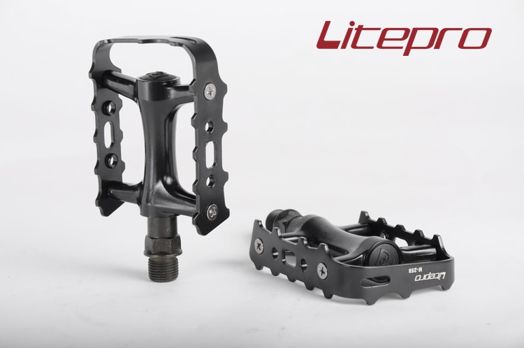 Litepro Fiets M258 Lager Pedaal Ultralight Vouwen Bmx Zwart/Rood Fietsonderdelen