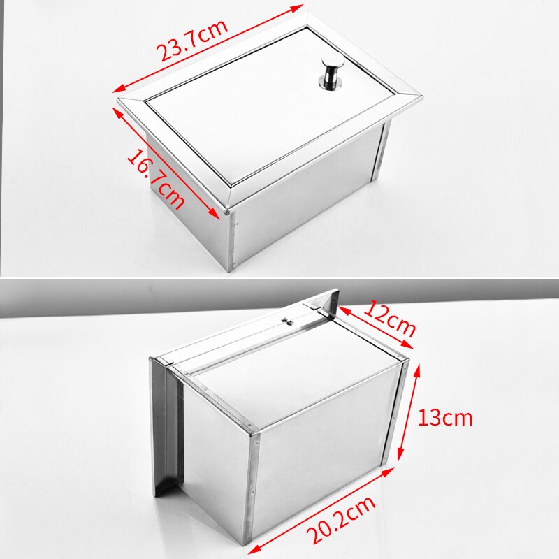 Stainless Steel Toilet Paper Holder Concealed Bathroom Toilet Roll Paper Holder Tissue Box In Wall Paper Towel Holder