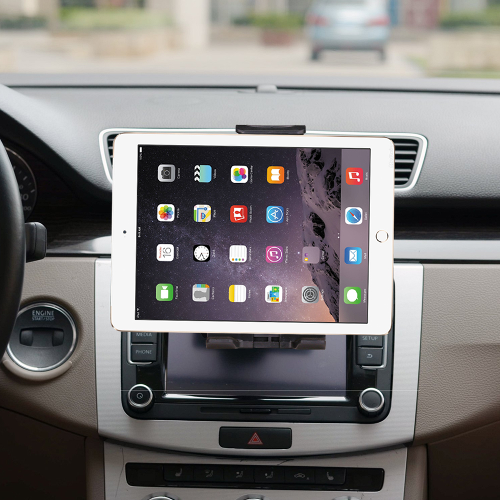 Universal 7 8 9 10 "soporte para tableta de coche soporte para CD de coche soporte para tableta PC soporte para IPad 2 3 4 5 6 Air 1 2 soporte para tableta de coche