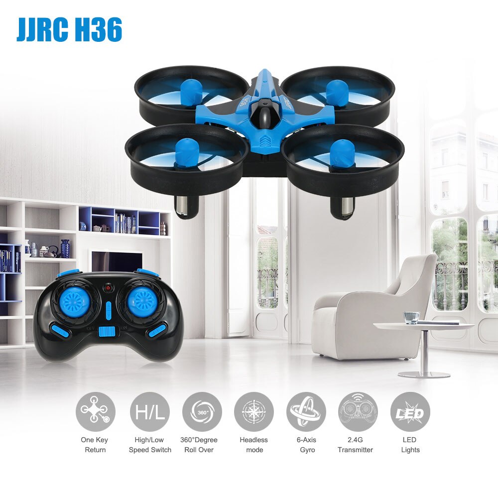 JJRC H36 2.4G 4CH UFO Mini Drone 6-Assige Gyro 3D-Flip Headless Modus Anti-Crush Selfie RC drone Quadcopter RTF Dron Vliegende