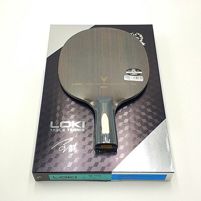 LOKI V9 Ebony Carbon Table Tennis Blade Table Tennis Racket Offensive Arc Ping Pong Blade: Short handle