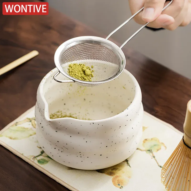 Batidor de té blanco Matcha, utensilios de té para ceremonia japonesa, herramienta de té Chasen de bambú, cepillo de té, exquisito Kit Matcha para juego de té, 1/2/4/6 Uds.