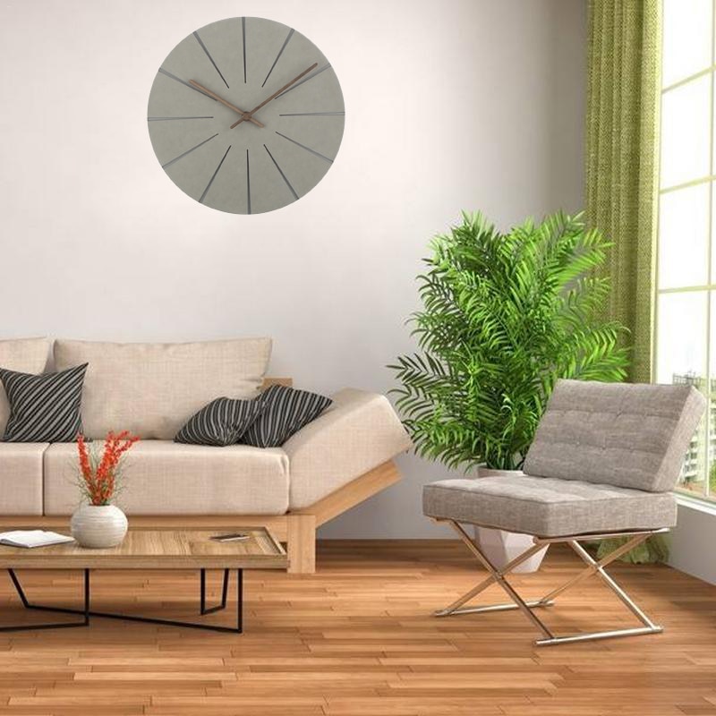 Reloj de pared de madera minimalista nórdico, Relojes de pared de madera con personalidad para sala de estar, Relojes de pared silenciosos para decoración del hogar