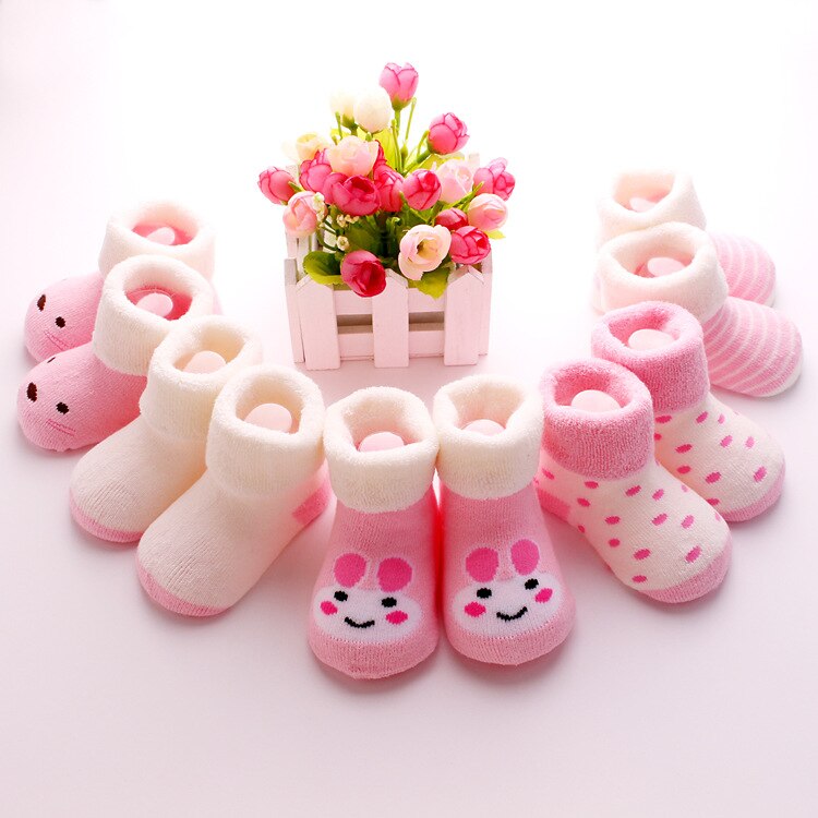 10 Pairs Pack Kinder socken baby socken kniehohen socken verdickung baumwolle 0-1 jahre alt neugeborenen baby schlingen socken