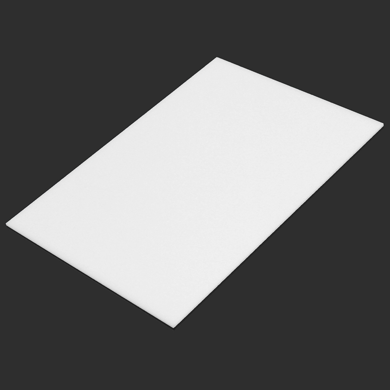 A4 farget svart rød akrylplate plexiglass tallerken diy leketøy tilbehør teknologi modell deler skulptur cnc materiale 210 x 297mm: Hvit