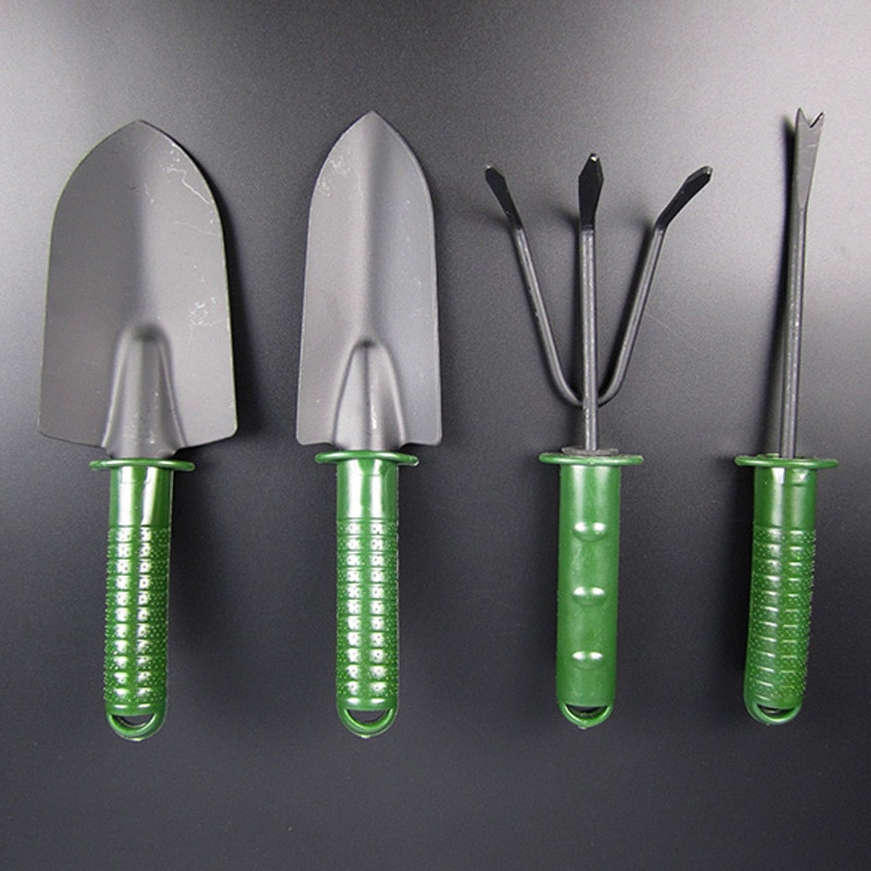 4 Stks/partij Tuin Gereedschap Combinatie Bloem Planten Schop Tuin Plastic Handvat Vier Stuk Bloem Schop Handgereedschap: Default Title