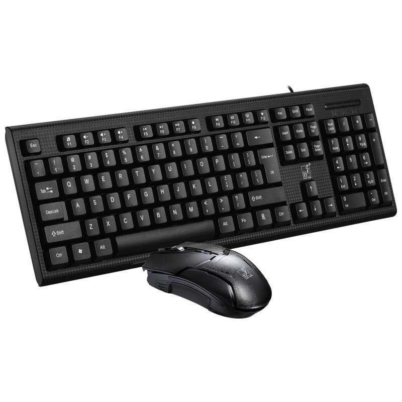 Q9 Wired Keyboard and Mouse Set PS/2 Plus USB Business Office Desktop Computers and Laptop Key Mouse Set