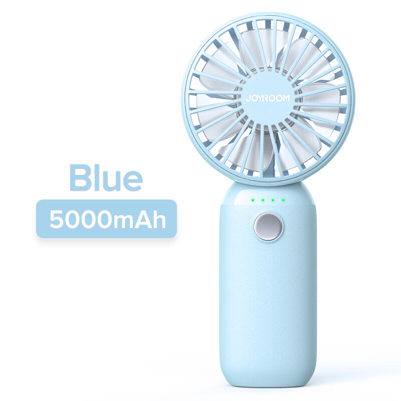 Mini Fan USB Aufladbare Clip Desktop/Tabelle Fan Portable Klemme Flüstern Leise Lüfter für Desktop Usb Fan Ventilador Kühler 10000mAh: Blue 5000mAh