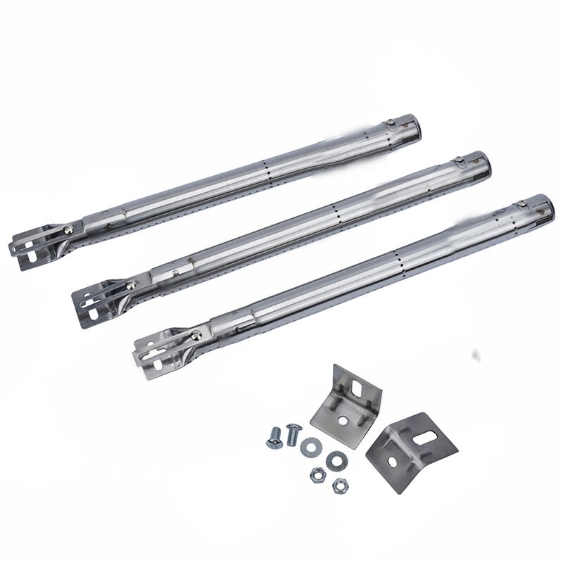 3 stk universal rett rør bbq grillrør brennere rustfritt stål gassgrill deler erstatning