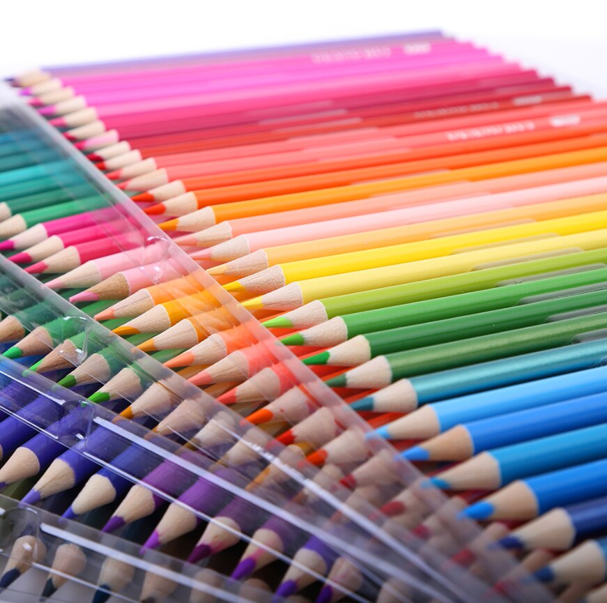 Ensemble De Crayons De Couleur Pastel arc-en-ciel, 120 couleurs/boîte, Crayon De dessin, Crayon De Couleur pour l&#39;école