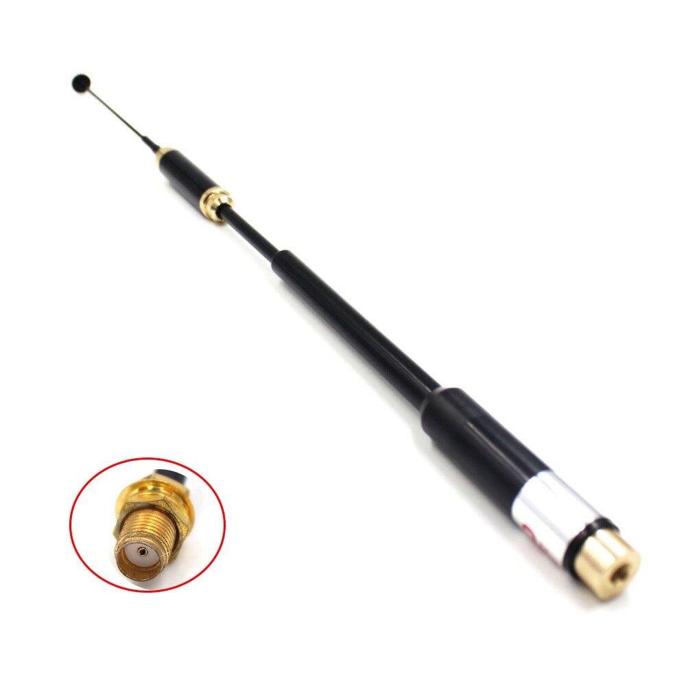 Antena teleskopowa AL-800 dwuzakresowy SMA-F antena o dalekim zasięgu 144/430MHz dla UV-25D Leixen NOTE TYT BAOFENG UV-25 Walkie Talkie: WHITE