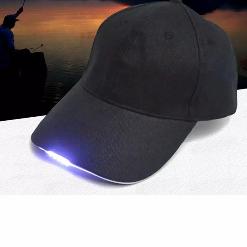 Faro LED gorra béisbol camuflaje pesca nocturna gorro exterior ligero gorro alpino lengua de pato montaña escalada Hip Hop Snapback