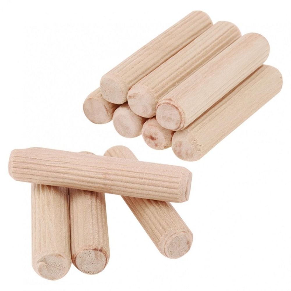 100 Stück Kork-Flachnadelbolzen Holzdübel Holzbearbeitung Abgeschrägte Holzschnitzereien Bett-Schubladen HolznäGel