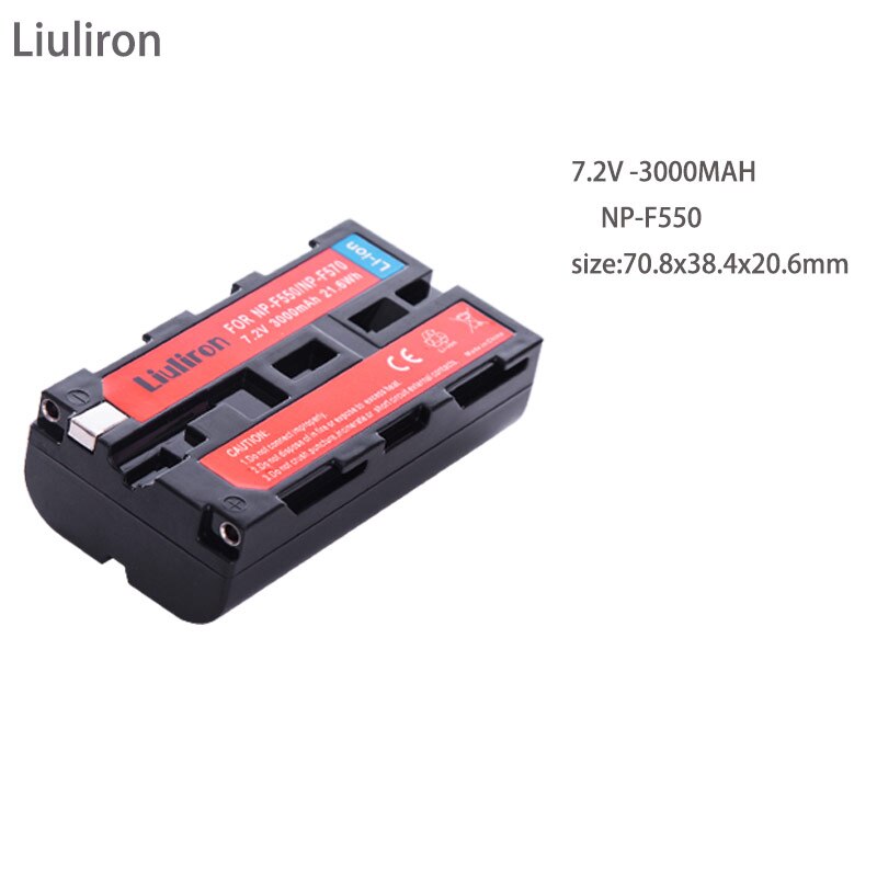 NP-F550 baterías + NP-F530 NP F550 F570 cargador para Sony NP-F570 CCD-SC55 CCD-TRV81 DCR-TRV210 MVC-FD81 NP-F730 NP-F750 Hi-8: 1battery