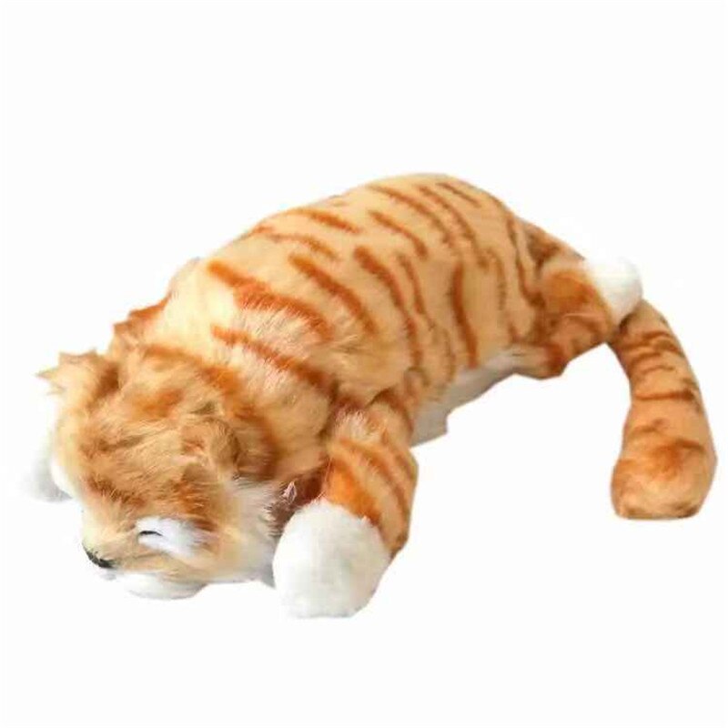 30cm Funny laughing Cat Roll Electronic Pet Toys Simulation Animal Robot Cats for Children kids birthday: B