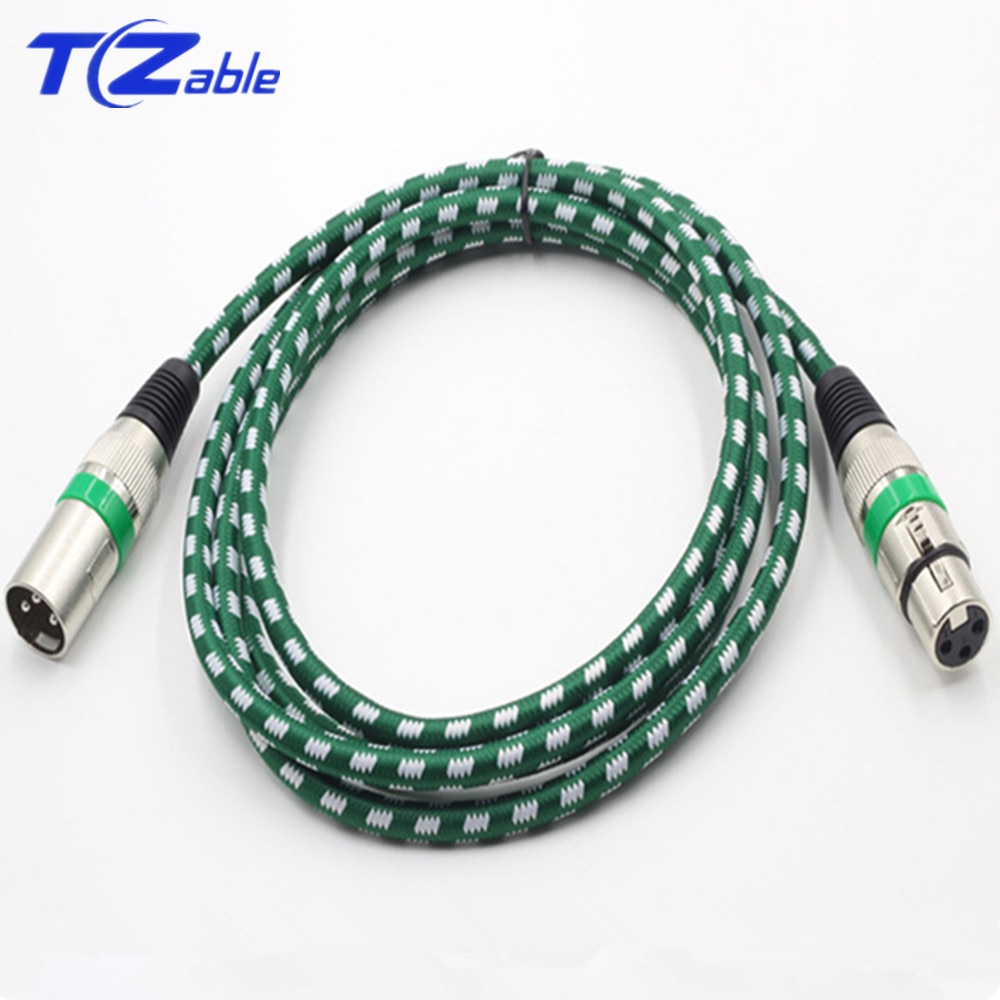 XLR Cable 3 pin Male To Female Adapters XLR Extension Cables Aux Jack For Microphone Mixer Amplifier Audio Cable