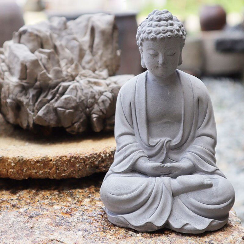 Moule en plâtre de grande taille pour Statue de bouddha, Sakyamuni, Sculpture, bougie, en Silicone, Bodhisattva, bénédiction en béton, artisanat