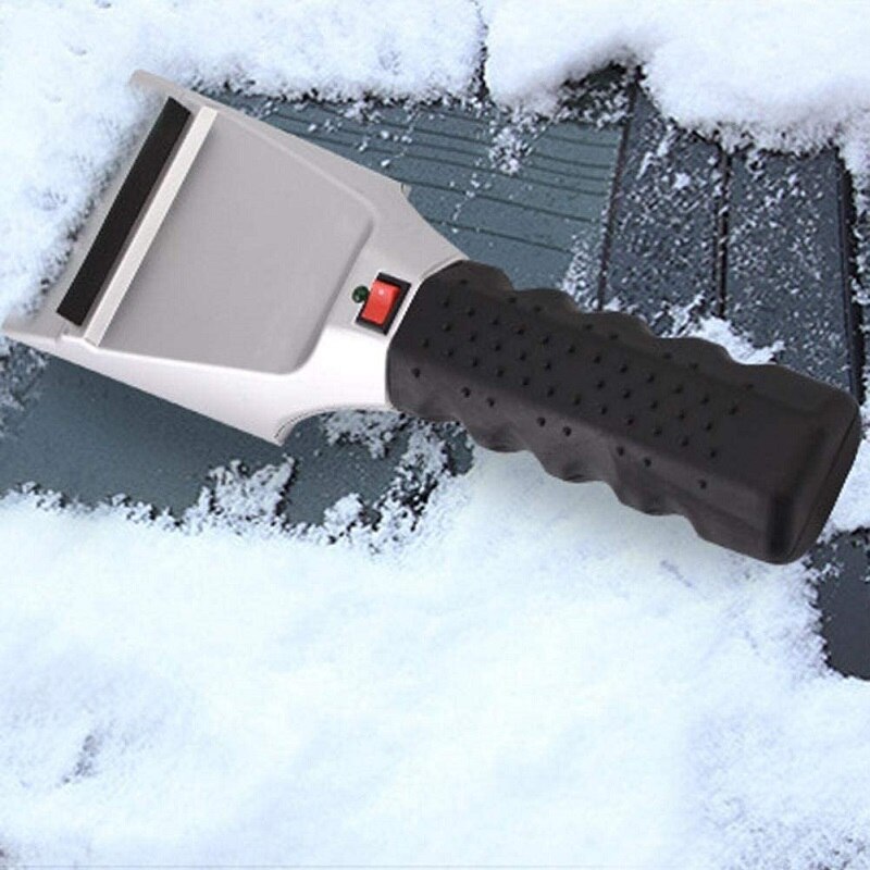 12V Elektrische Verwarmde Auto Ijskrabber Automobiles Winter Auto Accessoires Sneeuwruimen Schop Voorruit Ontdooien Schoon Gereedschap