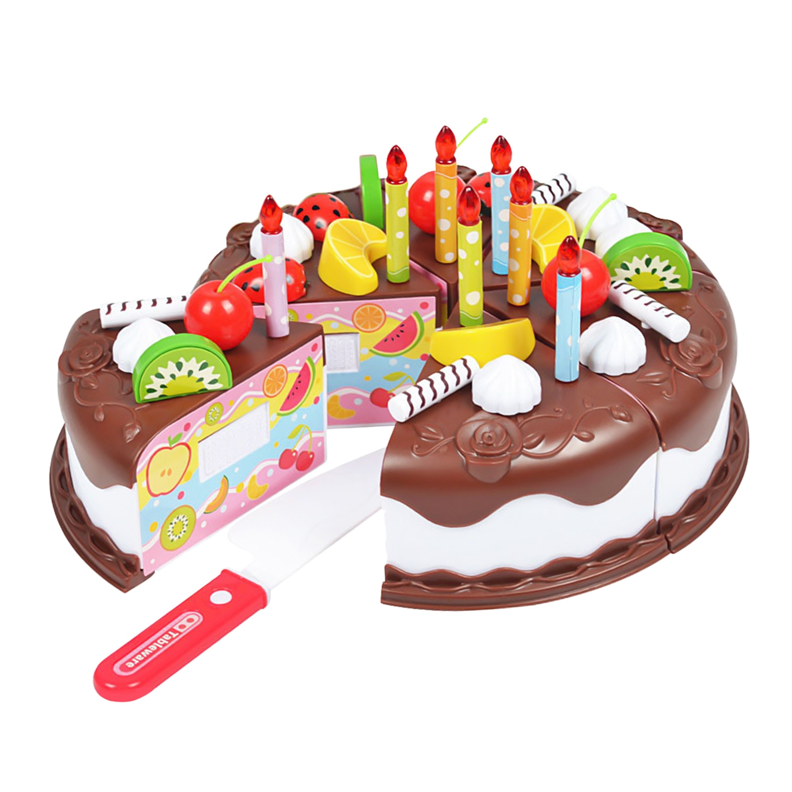 37Pcs Pretend Taart Voor Kids, Diy 99 Stuks Decorating Party Play Voedsel Speelgoed