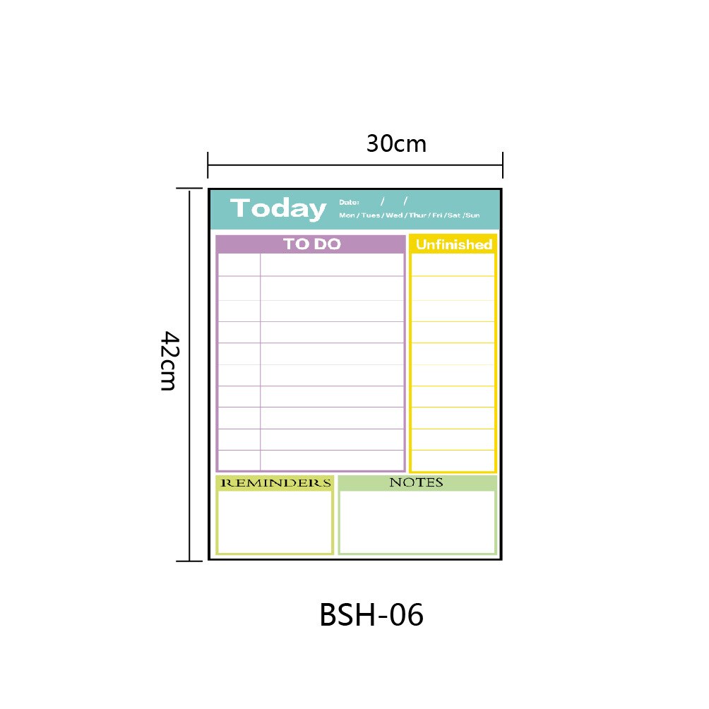 Kalender Schema A3 Zachte Magnetische Memo Message Board Schrijven Zachte Whiteboard Magneet: BSH06 single sheet