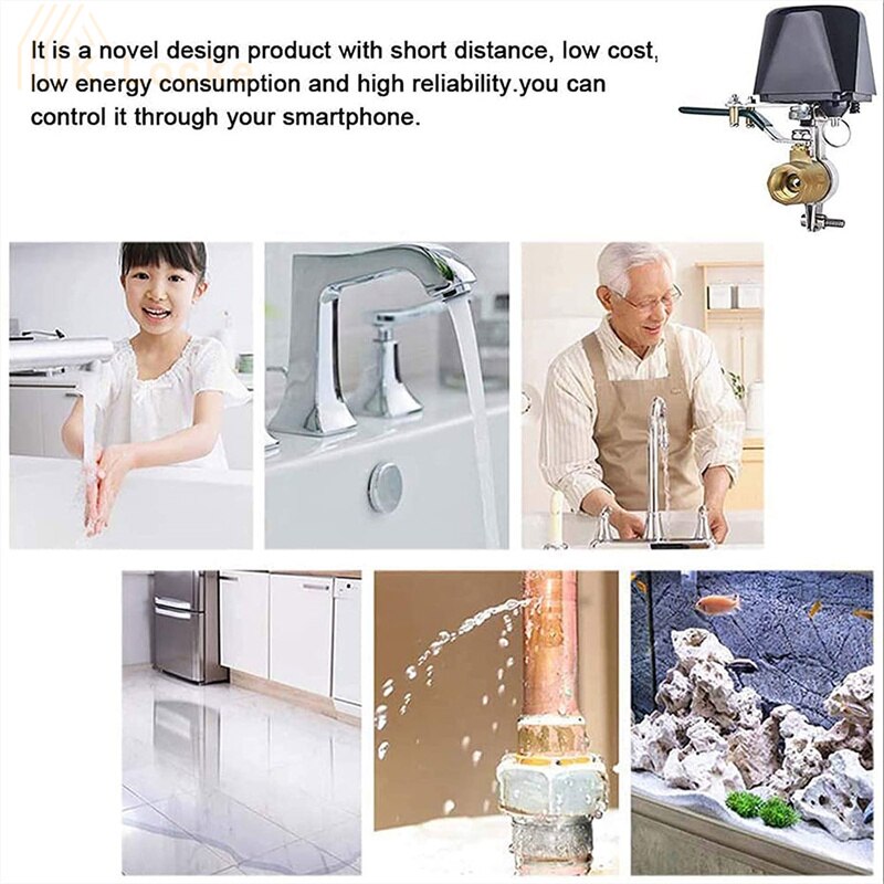 Wifi Dual-modus Clever Wasser Ventil Gas Ventil Schalter Wasser Timer Fernbedienung Automatische Wasser abschaltung Regler Clever Heimat