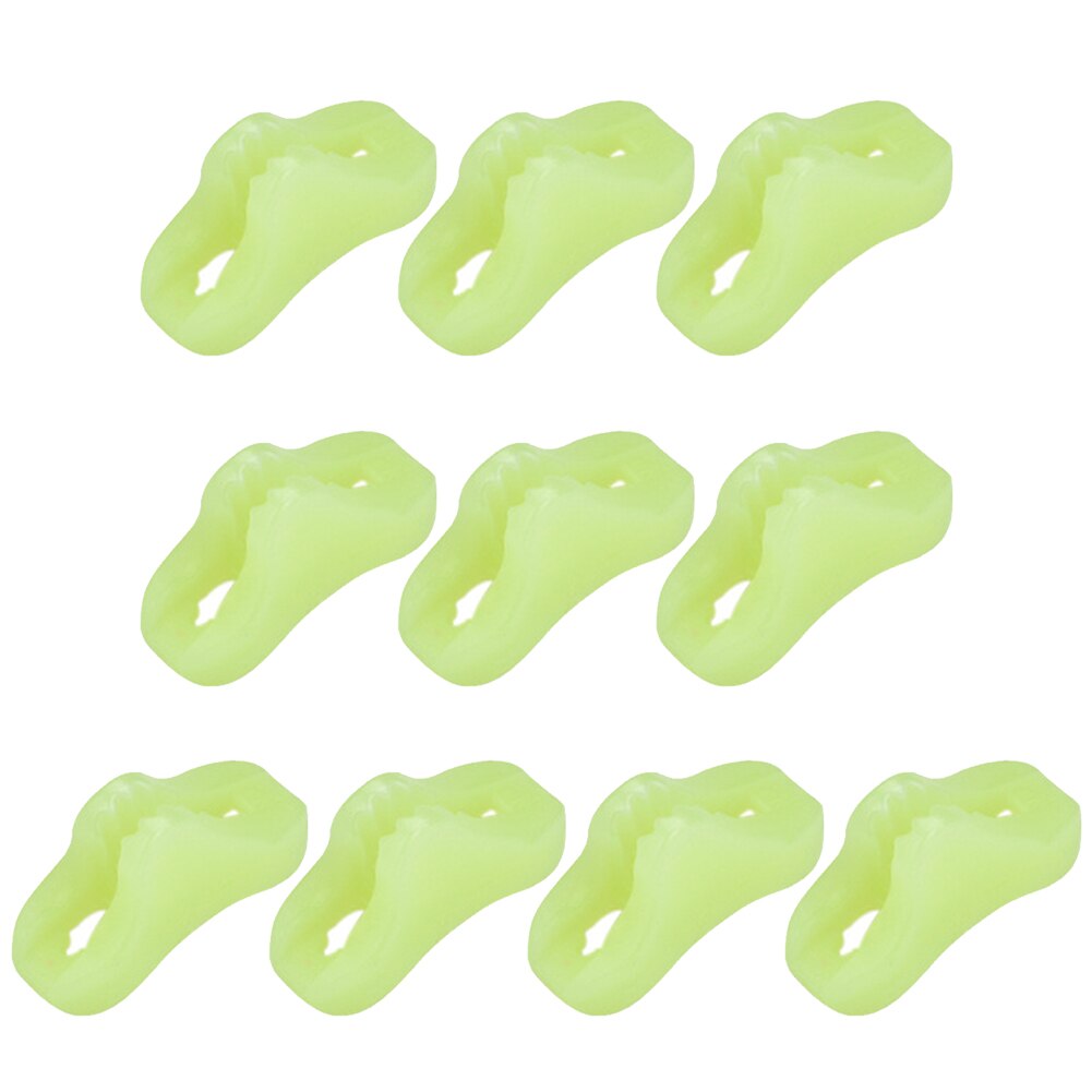 10/20 pces plástico acampamento ao ar livre fluorescente luminosa toldo tenda corda fivela dossel antiderrapante triângulo aperto gancho fivelas: Vermelho