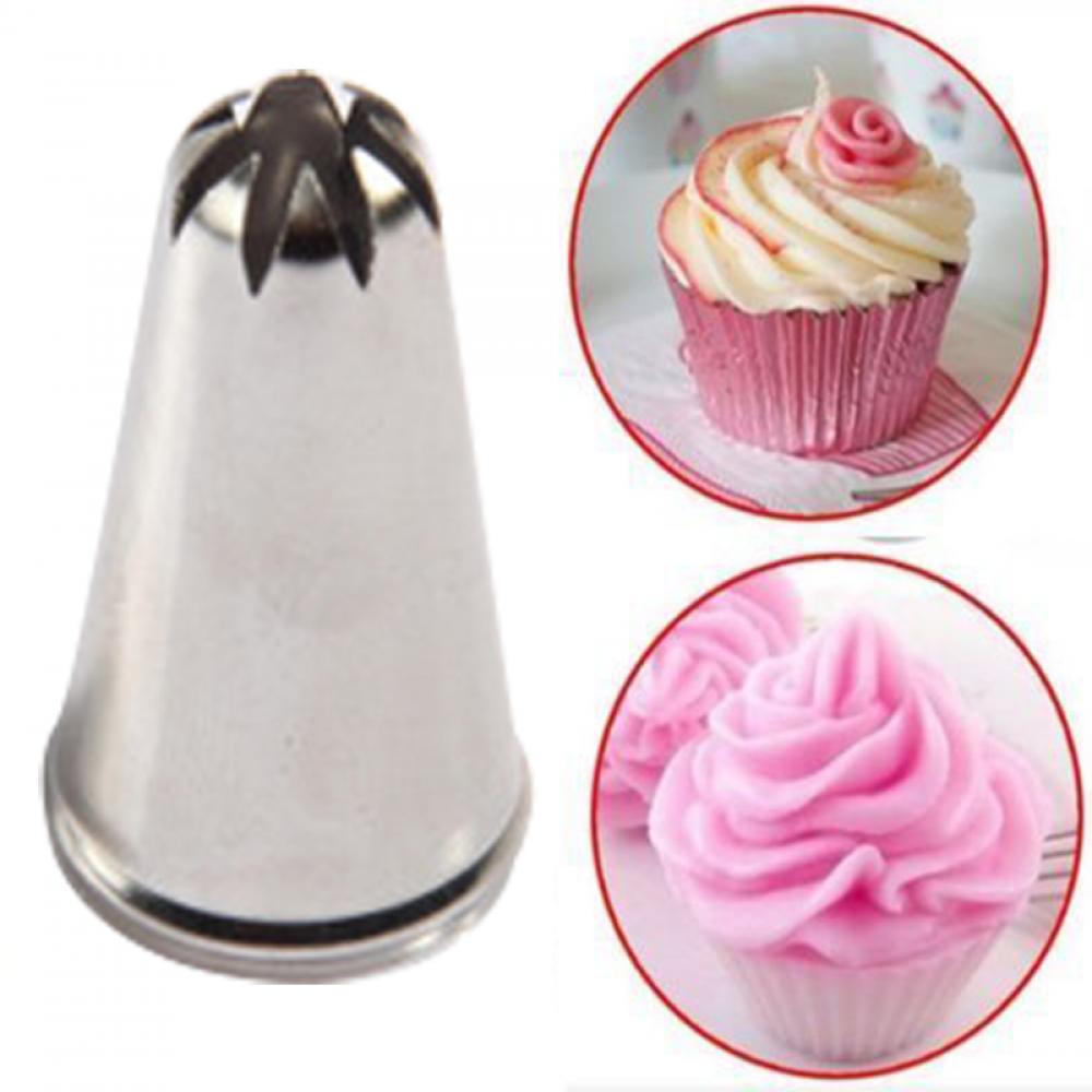 LIMITOOLS Stainless Steel Flower Tips Cake Nozzle Cupcake Sugar Crafting Icing Piping Nozzles Pastry Tool Kitchen accessori: 7